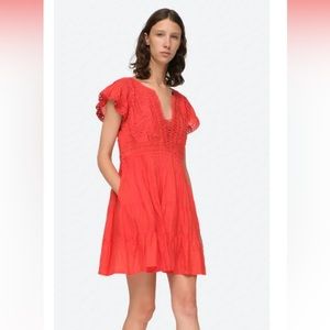 Sea New York Frida Tunic Ruffle Sleeve Dress